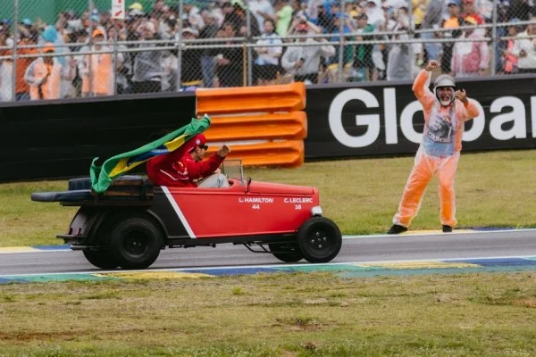 Formula 1 victory celebration